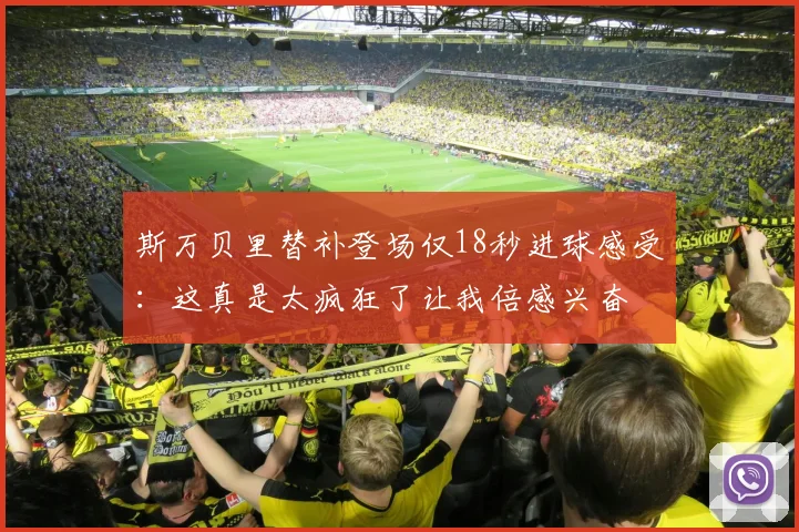 斯万贝里替补登场仅18秒进球感受：这真是太疯狂了让我倍感兴奋